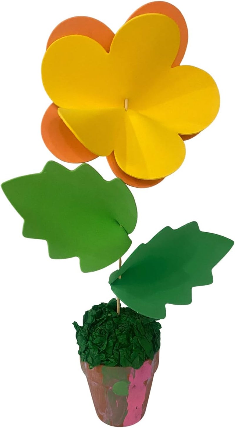 AoneFun Die Cut Leaves - Foam Leaves 24 Pcs Leaf Cutouts for Bulletin Board & Craft Projects Approx 6" Foam Leaves for Crafts Leaf Cut Outs Spring Crafts for Kids Caterpillar Craft Leaf - Image 4